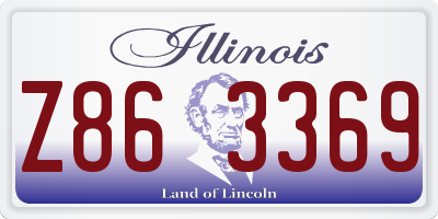 IL license plate Z863369