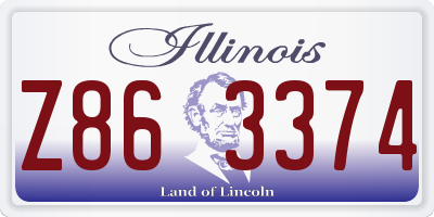 IL license plate Z863374