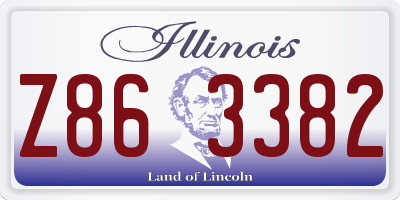 IL license plate Z863382