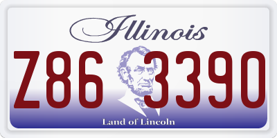 IL license plate Z863390
