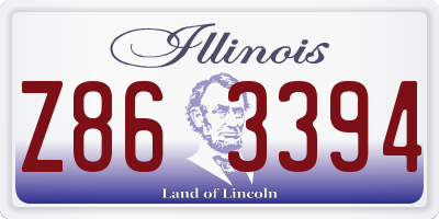 IL license plate Z863394