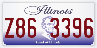 IL license plate Z863396