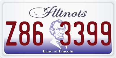 IL license plate Z863399