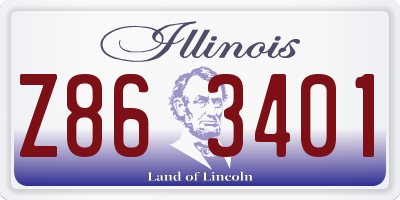 IL license plate Z863401