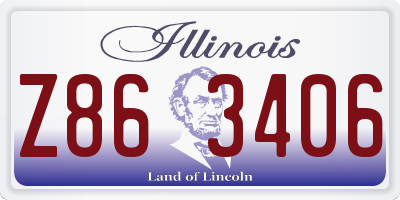 IL license plate Z863406