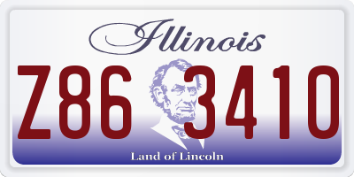 IL license plate Z863410