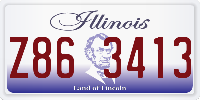IL license plate Z863413