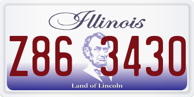 IL license plate Z863430