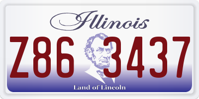 IL license plate Z863437
