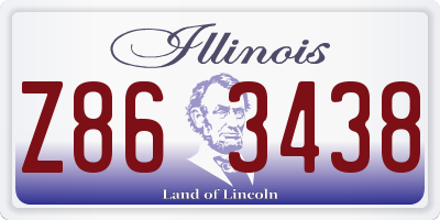 IL license plate Z863438