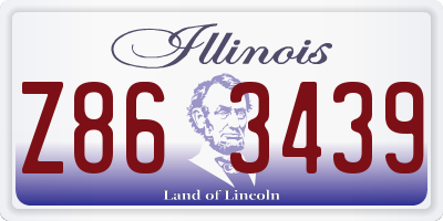IL license plate Z863439