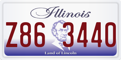 IL license plate Z863440