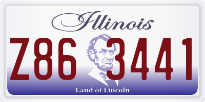 IL license plate Z863441
