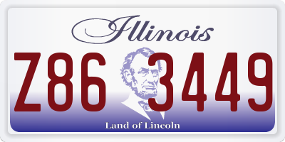 IL license plate Z863449
