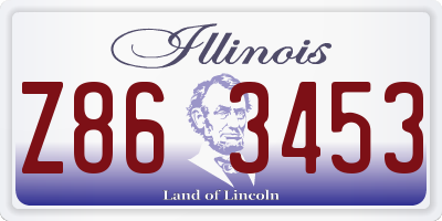 IL license plate Z863453