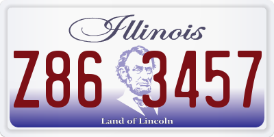 IL license plate Z863457