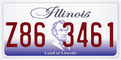 IL license plate Z863461