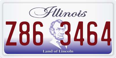 IL license plate Z863464