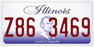 IL license plate Z863469
