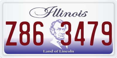 IL license plate Z863479