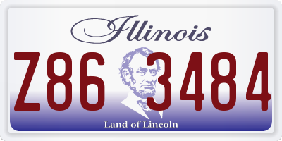 IL license plate Z863484