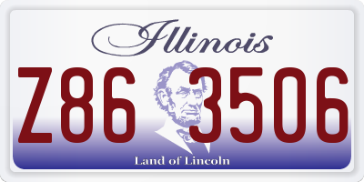 IL license plate Z863506