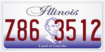 IL license plate Z863512
