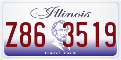 IL license plate Z863519
