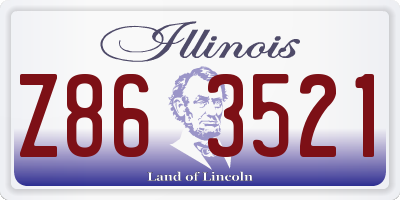 IL license plate Z863521