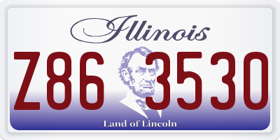 IL license plate Z863530