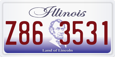 IL license plate Z863531