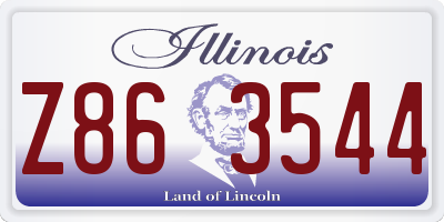 IL license plate Z863544