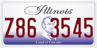 IL license plate Z863545