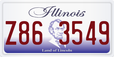 IL license plate Z863549