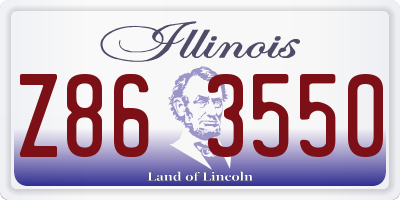 IL license plate Z863550