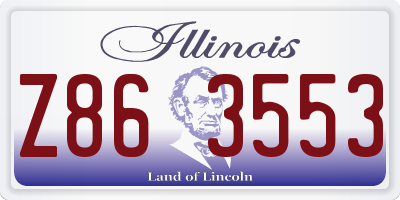 IL license plate Z863553