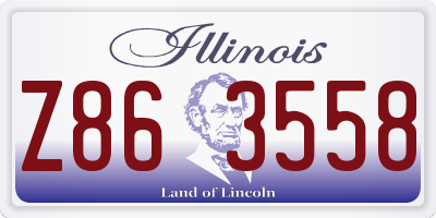 IL license plate Z863558