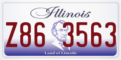 IL license plate Z863563