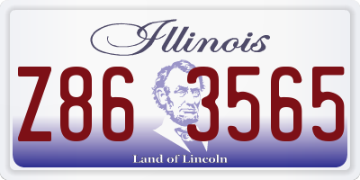 IL license plate Z863565
