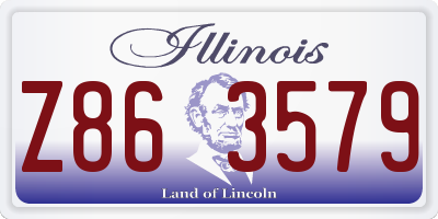 IL license plate Z863579