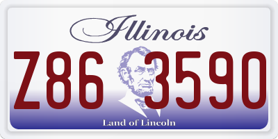 IL license plate Z863590