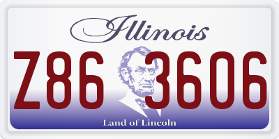 IL license plate Z863606