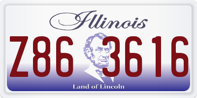 IL license plate Z863616