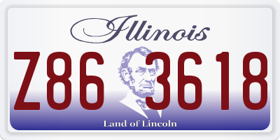 IL license plate Z863618