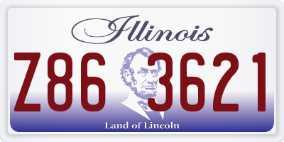 IL license plate Z863621