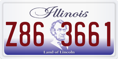 IL license plate Z863661