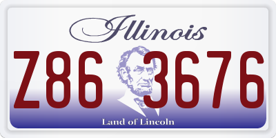 IL license plate Z863676