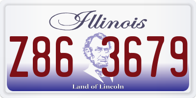 IL license plate Z863679