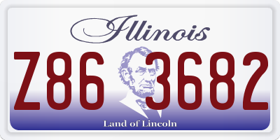 IL license plate Z863682