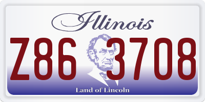 IL license plate Z863708